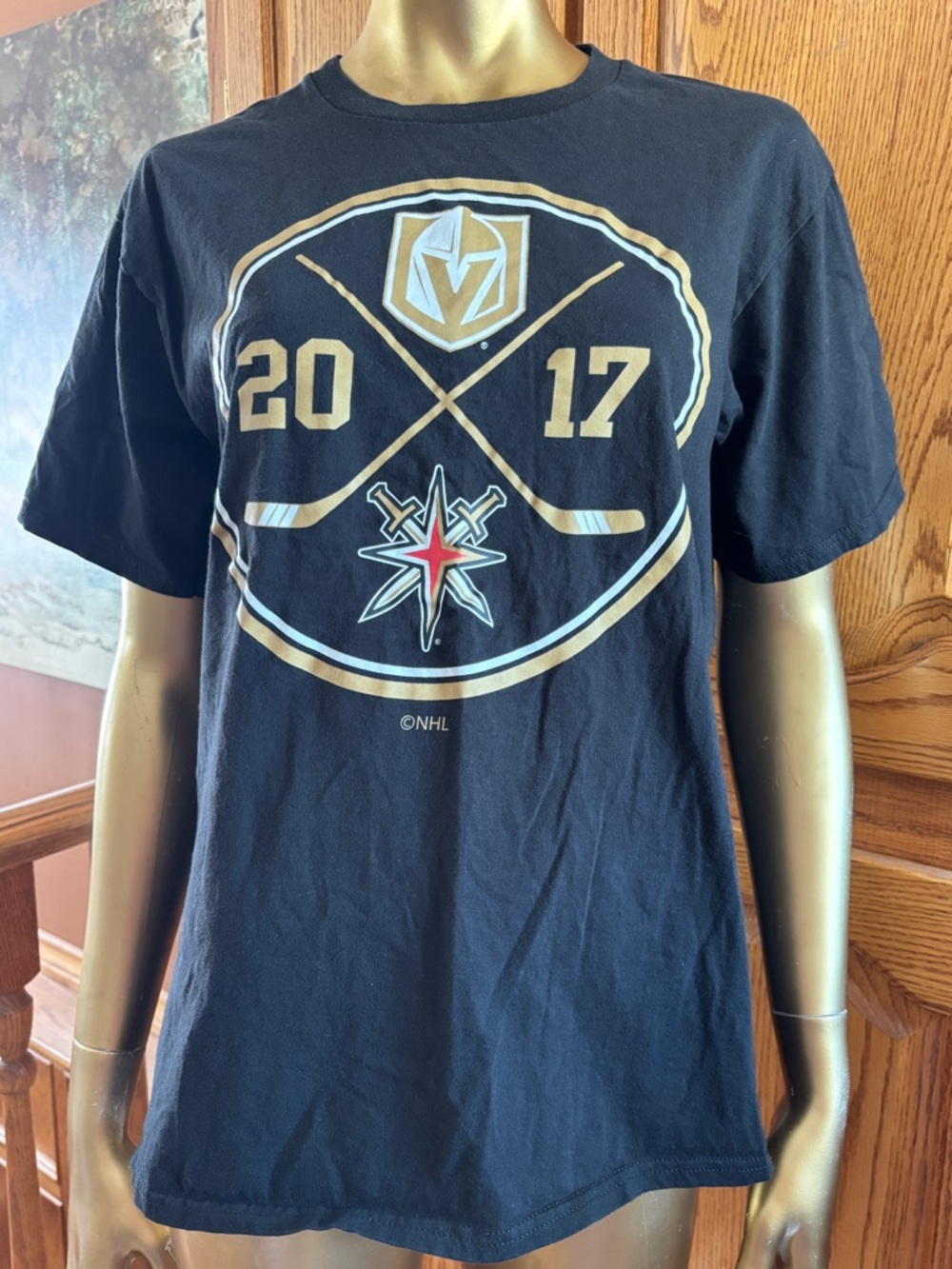 NHL Black Graphic Logo T-Shirt by Blue 84